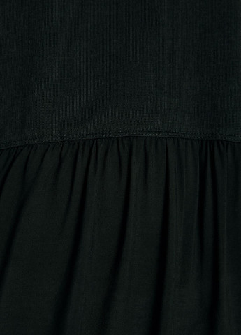 Темно-зеленое кэжуал платье Zara однотонное