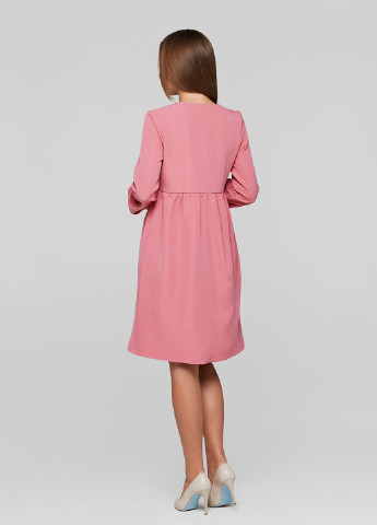 Розовое кэжуал платье для беременных клеш Lullababe однотонное