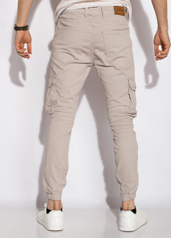 Серо-бежевые кэжуал демисезонные карго брюки Time of Style
