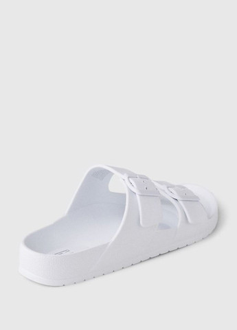 Белые шлепанцы Gap с пряжкой, с белой подошвой