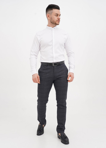 Белая классическая рубашка однотонная Trend Collection