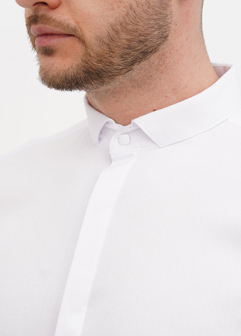 Белая классическая рубашка однотонная Trend Collection