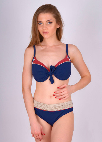 Синій літній купальник (ліф, трусики) роздільний Amarea