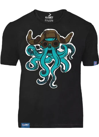 Черная футболка "кракен" black, 2xl Klost