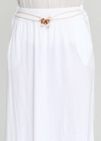 Белая кэжуал однотонная юбка Fashion