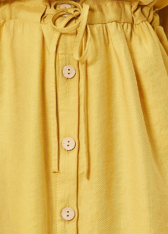 Горчичное кэжуал платье рубашка KOTON