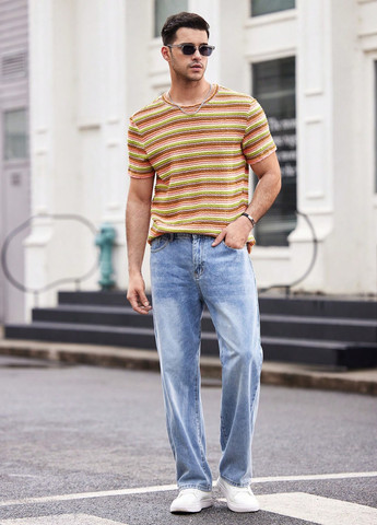 Комбинированная футболка SHEIN