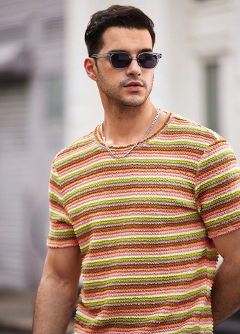 Комбинированная футболка SHEIN