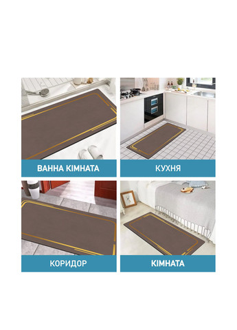 Килимок для ванної та кухні (2 шт.) 50х80 см,50х120 см Aquarius (322338843)
