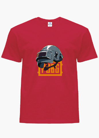 Красная демисезонная футболка детская пубг пабг (pubg)(9224-1184) MobiPrint