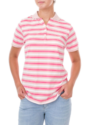 Розовая женская футболка-поло E-Bound