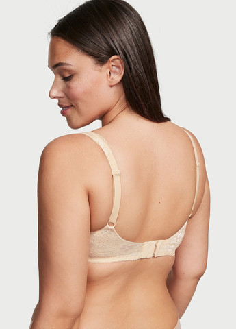 Бежевый демисезонный комплект (бюстгальтер, трусики) Victoria's Secret