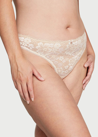 Бежевый демисезонный комплект (бюстгальтер, трусики) Victoria's Secret