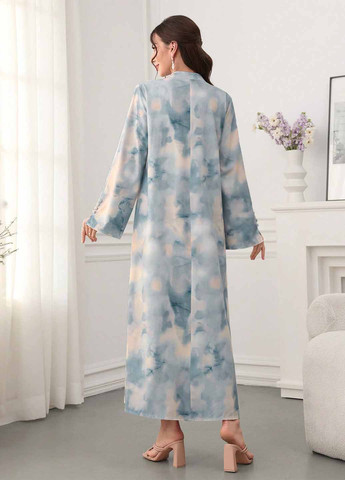 Комбінована вечірня, кежуал сукня а-силует SHEIN тай-дай