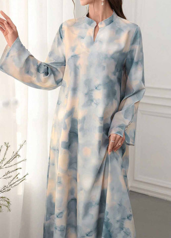 Комбінована вечірня, кежуал сукня а-силует SHEIN тай-дай