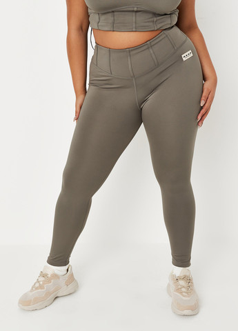 Хаки демисезонные леггинсы Missguided