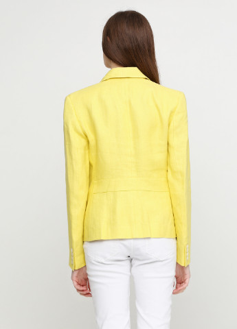 Желтый женский жакет Ralph Lauren однотонный - демисезонный