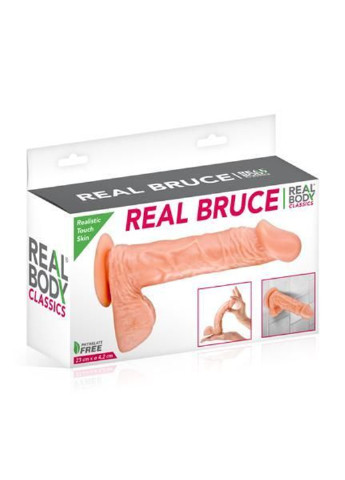 Фаллоимитатор - Real Bruce Flesh, TPE, диаметр 4,2см Real Body (254885400)