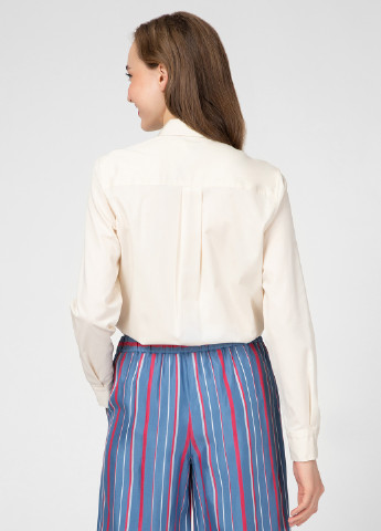 Светло-бежевая кэжуал рубашка однотонная Calvin Klein
