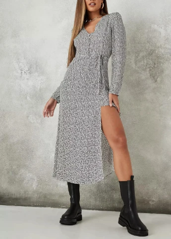 Білий кежуал плаття, сукня Missguided з абстрактним візерунком