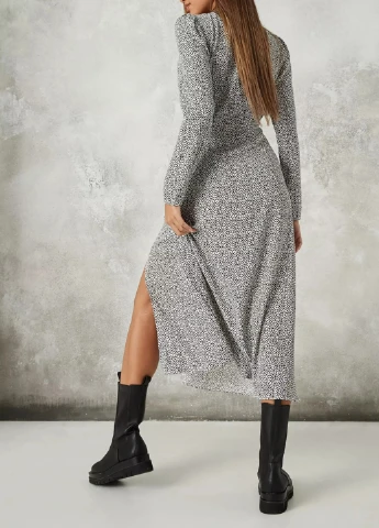 Білий кежуал плаття, сукня Missguided з абстрактним візерунком