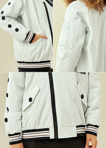 Біла зимня бомбер SHEIN