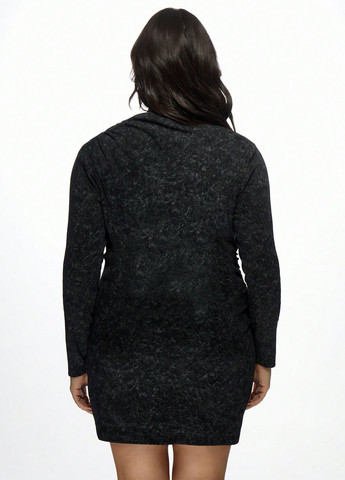 Чорна кежуал сукня силуетна SHEIN тай-дай