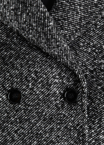 Чорне Діловий, Кежуал напівпальто двобортне H&M меланж