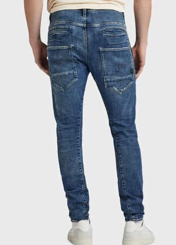 Синие демисезонные зауженные джинсы G-Star Raw