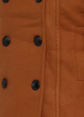 Рыжее Кэжуал полупальто двубортное H&M однотонное