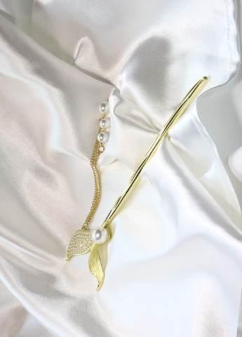 Заколка-шпилька "Mermaid" золотиста з перлами Анна Ясеницька (256019597)