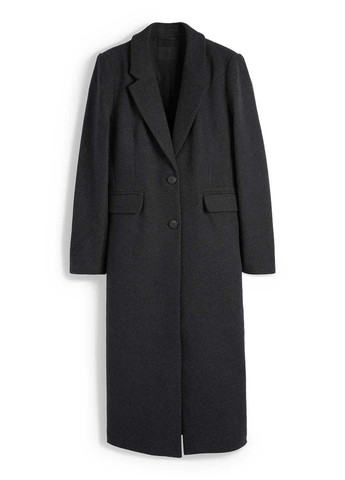 Темно-серое демисезонное Пальто однобортное C&A