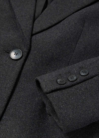 Темно-серое демисезонное Пальто однобортное C&A