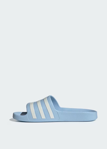 Голубые шлепанцы adidas