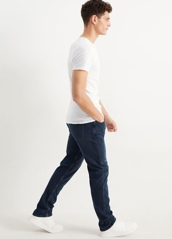 Синие демисезонные регюлар фит джинсы C&A