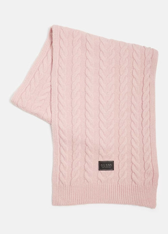 Розовый демисезонный комплект (шапка, шарф) Guess