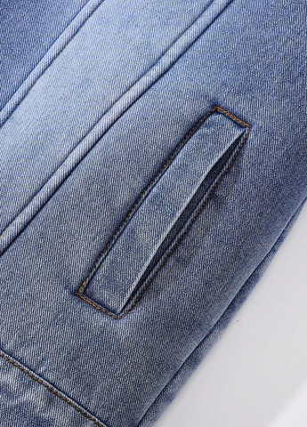 Блакитна демісезонна куртка SHEIN