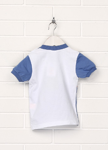Светло-синяя летняя футболка с коротким рукавом MINISI