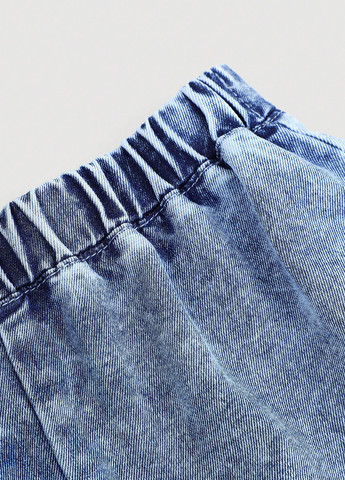 Блакитний літній костюм (топ, шорти) SHEIN