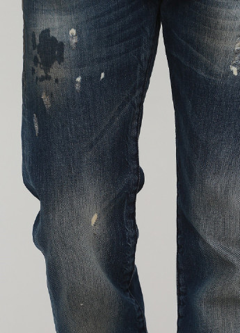 Темно-синие демисезонные прямые джинсы Vking