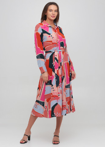 Комбінована кежуал сукня сорочка Monki з абстрактним візерунком