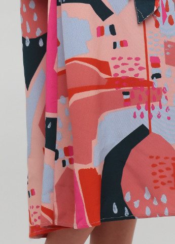 Комбинированное кэжуал платье рубашка Monki с абстрактным узором
