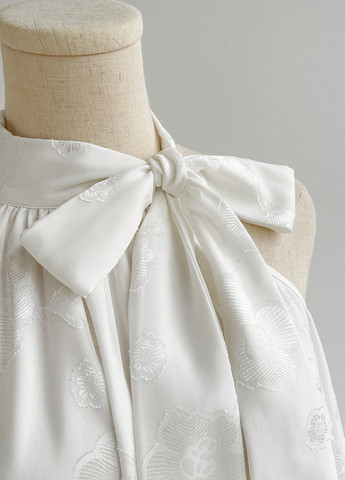 Білий кежуал сукня а-силует SHEIN з квітковим принтом