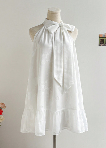 Білий кежуал сукня а-силует SHEIN з квітковим принтом