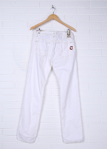 Белые демисезонные прямые джинсы Murphy & Nye