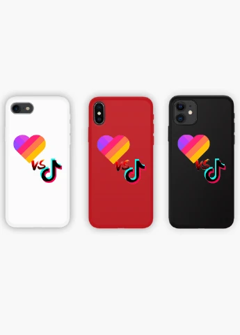 Чохол силіконовий Apple Iphone Xs Max ТікТок и Лайк (TikTok and Likee) Білий (8226-1387) MobiPrint (219491915)
