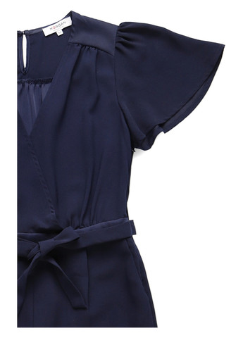 Комбинезон Morgan однотонный тёмно-синий деловой полиэстер