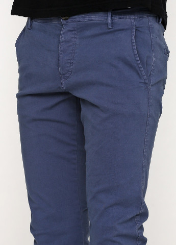 Серо-голубые кэжуал летние зауженные брюки Selected