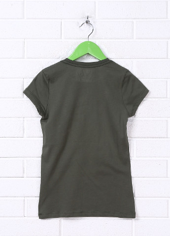 Хаки (оливковая) летняя футболка с коротким рукавом Aeropostale