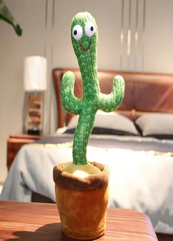 Танцюючий кактус співаючий 120 пісень з підсвічуванням Dancing Cactus TikTok іграшка Повторюшка кактус VTech (253518102)